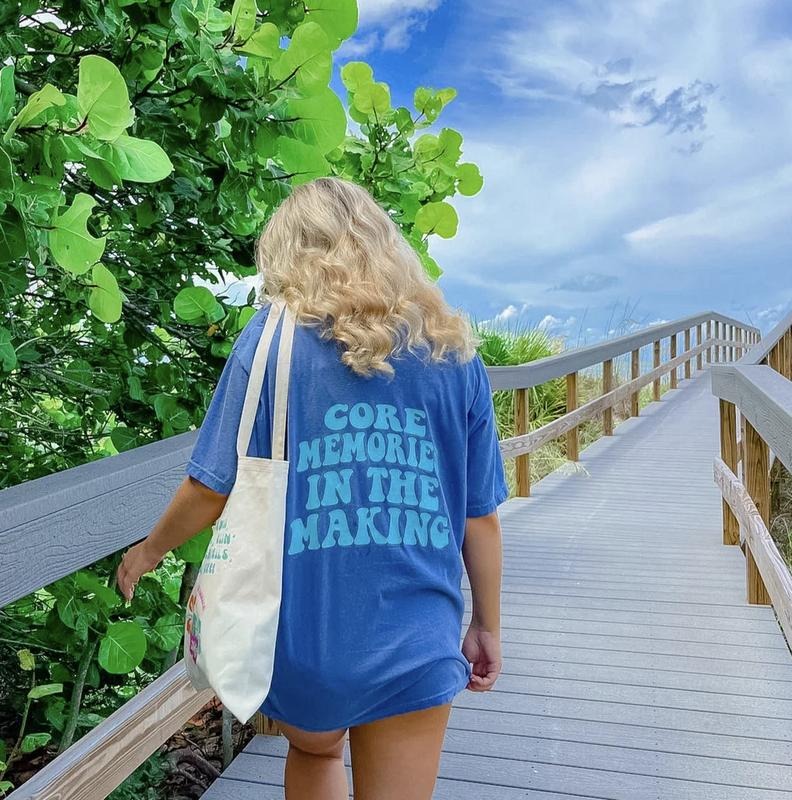 Core Memories in the making Shirt, Summer Vacation Shirt, Beachy Tshirt, Trendy Shirt, Preppy Clothes, Oversized Tee,...