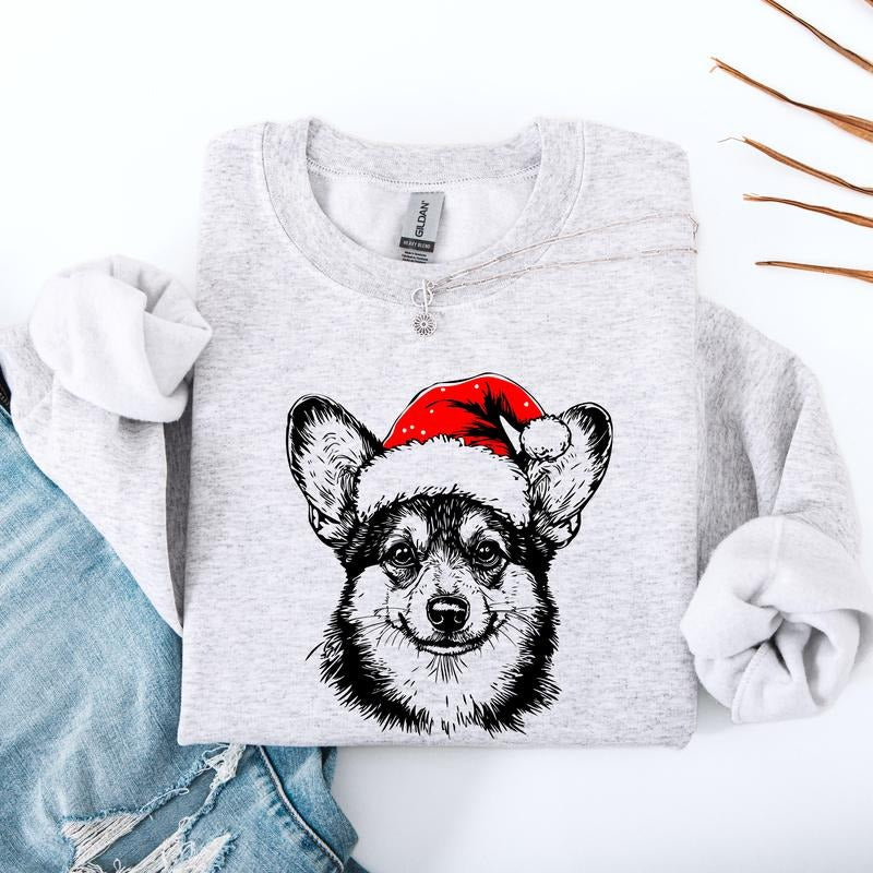 Corgi, Dog Lover Apparel, Pet, Dog Breed, Cute Sweatshirt, Crew Neck, Women's, Crewneck Shirt Hoodie | PrintMintTees.com