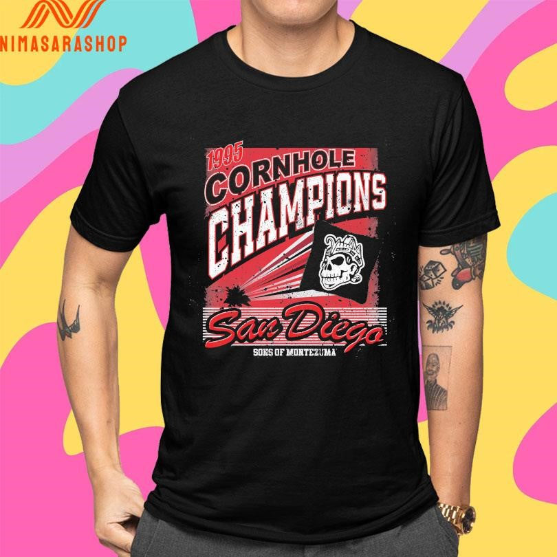 Cornhole Champions San Diego Sons Of Montezuma 1995 Shirts