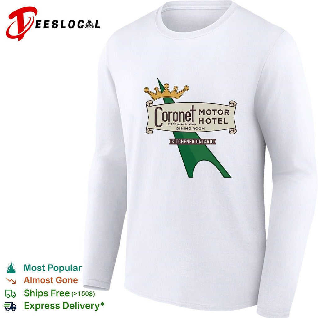 Coronet Motor Hotel Kitchener Ontario dining room shirt