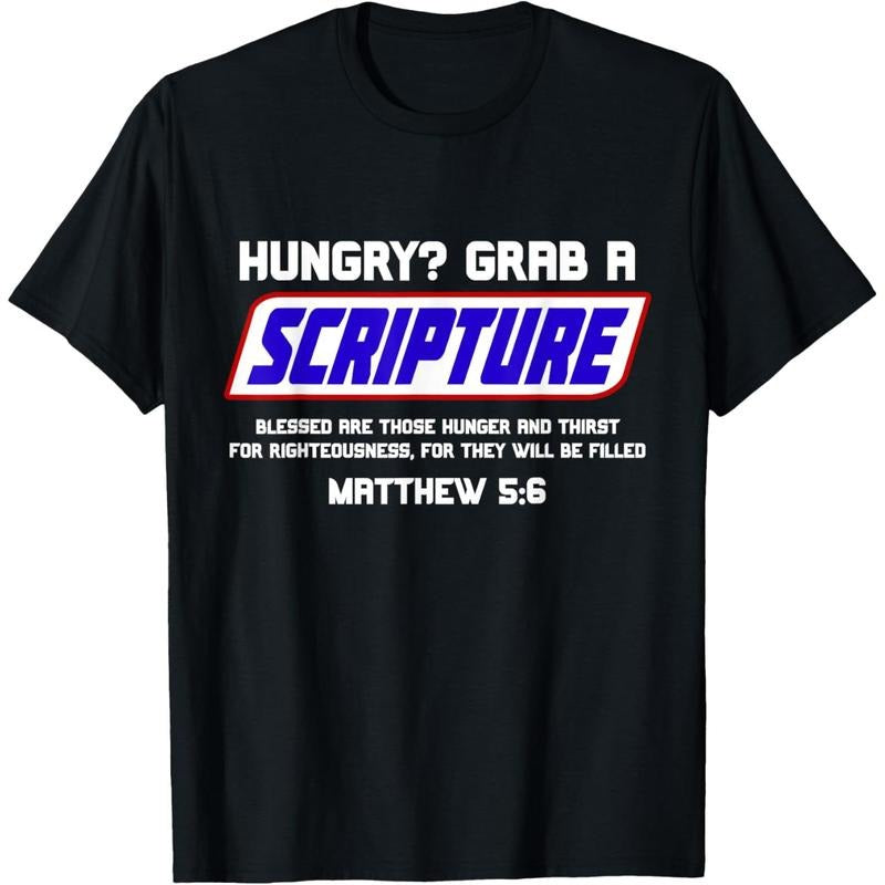Cotton Short Sleeve  T-Shirt Funny Scripture Gifts, Bible Verse, Famous Scriptures, Quote T-Shirt Hoodie Sweatshirt