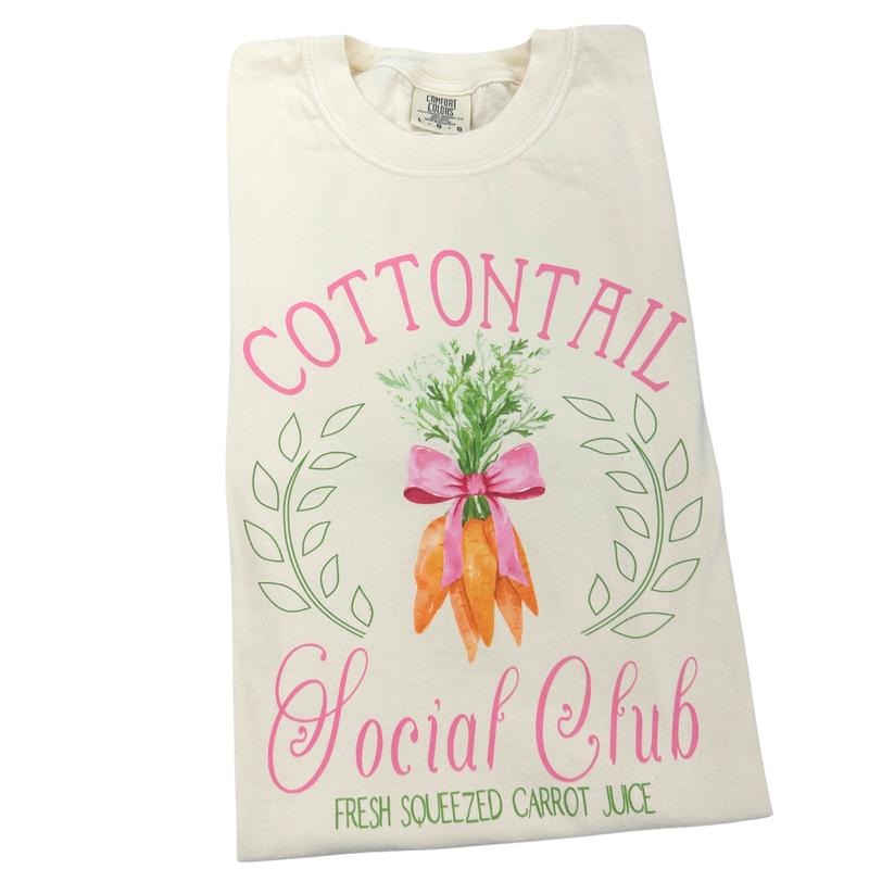 Cottontail Social Club Comfort Colors T-Shirt Hoodie Sweatshirt | PrintMintTees.com