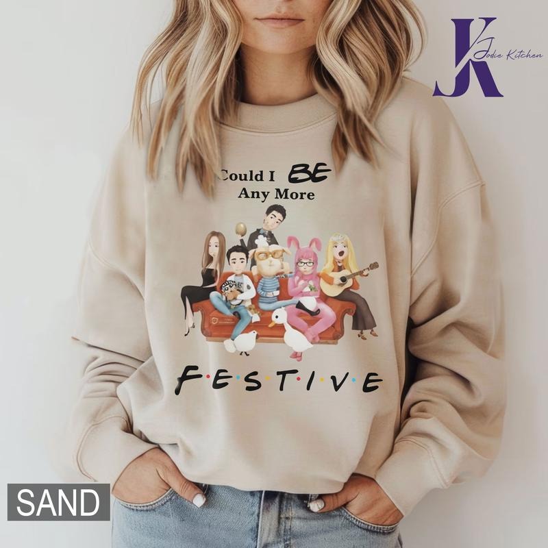 Could I Be Any More Festive Sweatshirt, Friends Shirt, Funny Christmas Friends Shirt, Matthew Perry Shirt, Friends Series...