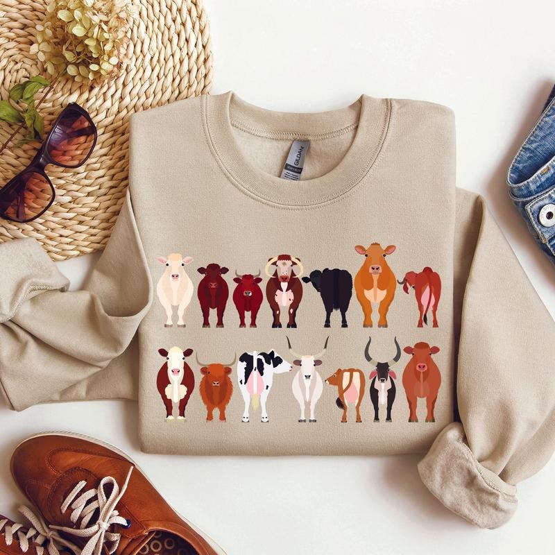 Cow Breeds Farm Animal Lover T-Shirts, Hoodie, Sweatshirt