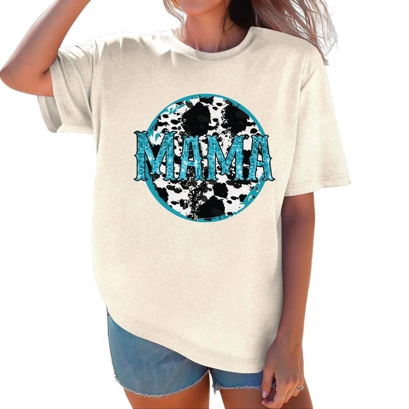 Cow print mama with FAUX shimmer Comfort colors Tee shirt Hoodie, Sweatshirt | PrintMintTees.com