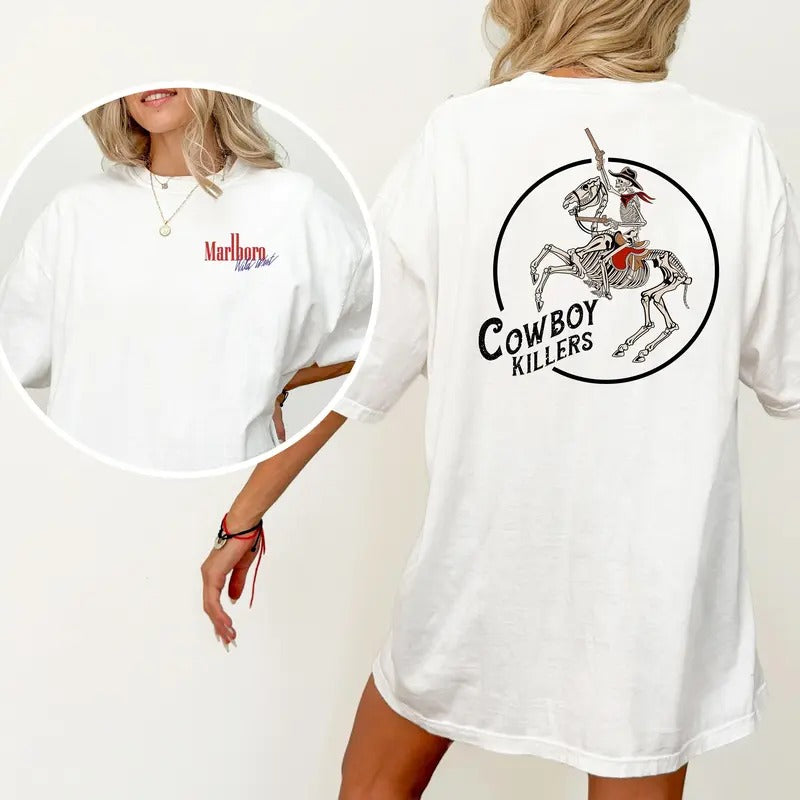 Cowboy Killers Rodeo 90s T-Shirt, Vintage Graphic Western Shirt, Retro Cowboy Tee, Relaxed Adult Unisex Shirt, Menswear...