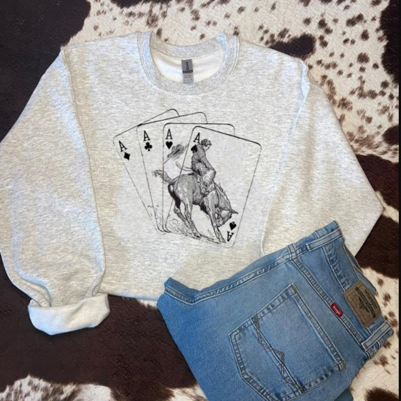 Cowboys Cards Western Country Shirt Western Tops Western Outfits T-Shirts, Hoodie, Sweatshirt