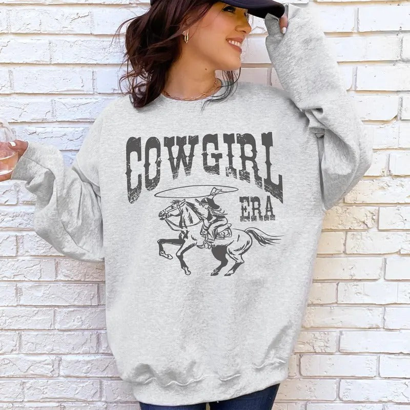 Cowgirl Era Rodeo Western Country Horse Crew Neck T-Shirts, Hoodie, Sweatshirt