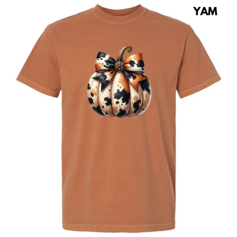 Cowhide Pumpkin Comfort Colors T-Shirt 'NLB' Hoodie Sweatshirt | PrintMintTees.com
