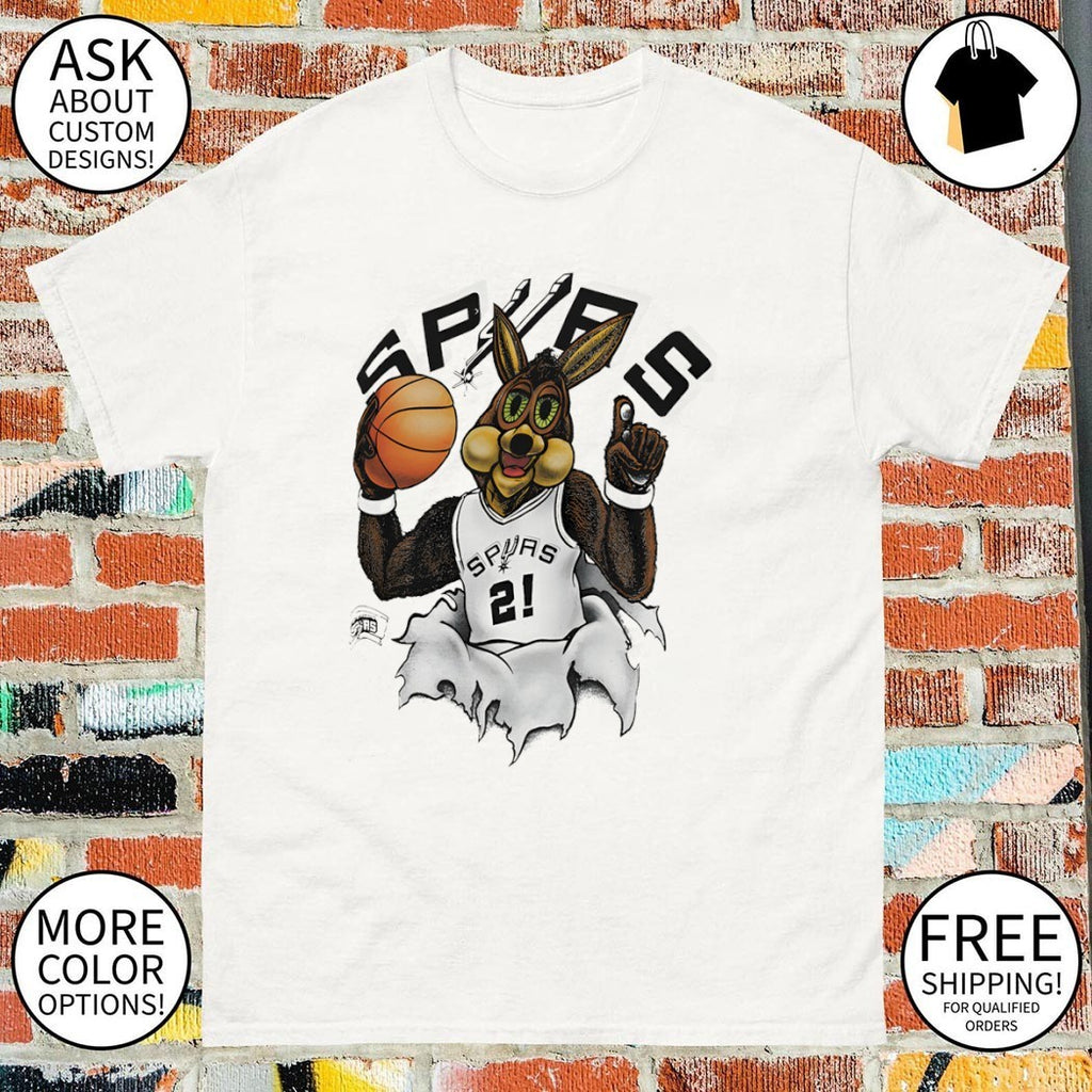 Coyote Tim Duncan San Antonio Spurs Basketball Silver Breakthrough 2026 vintage shirt