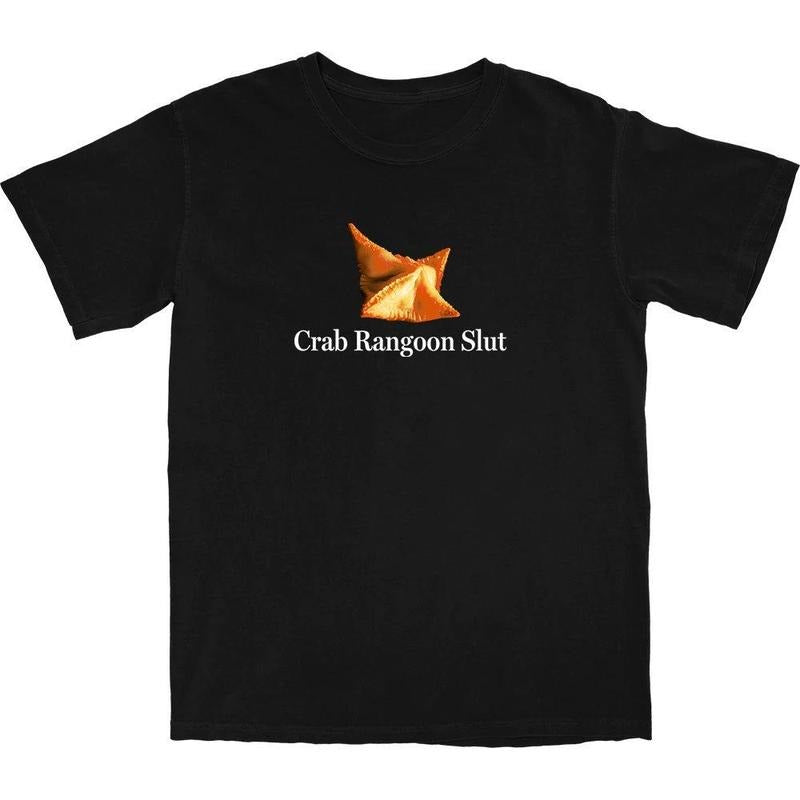 Crab Rangoon Slut Cotton Funny Casual Shortsleeve T-Shirt Menswear Top Hoodie, Sweatshirt | PrintMintTees.com