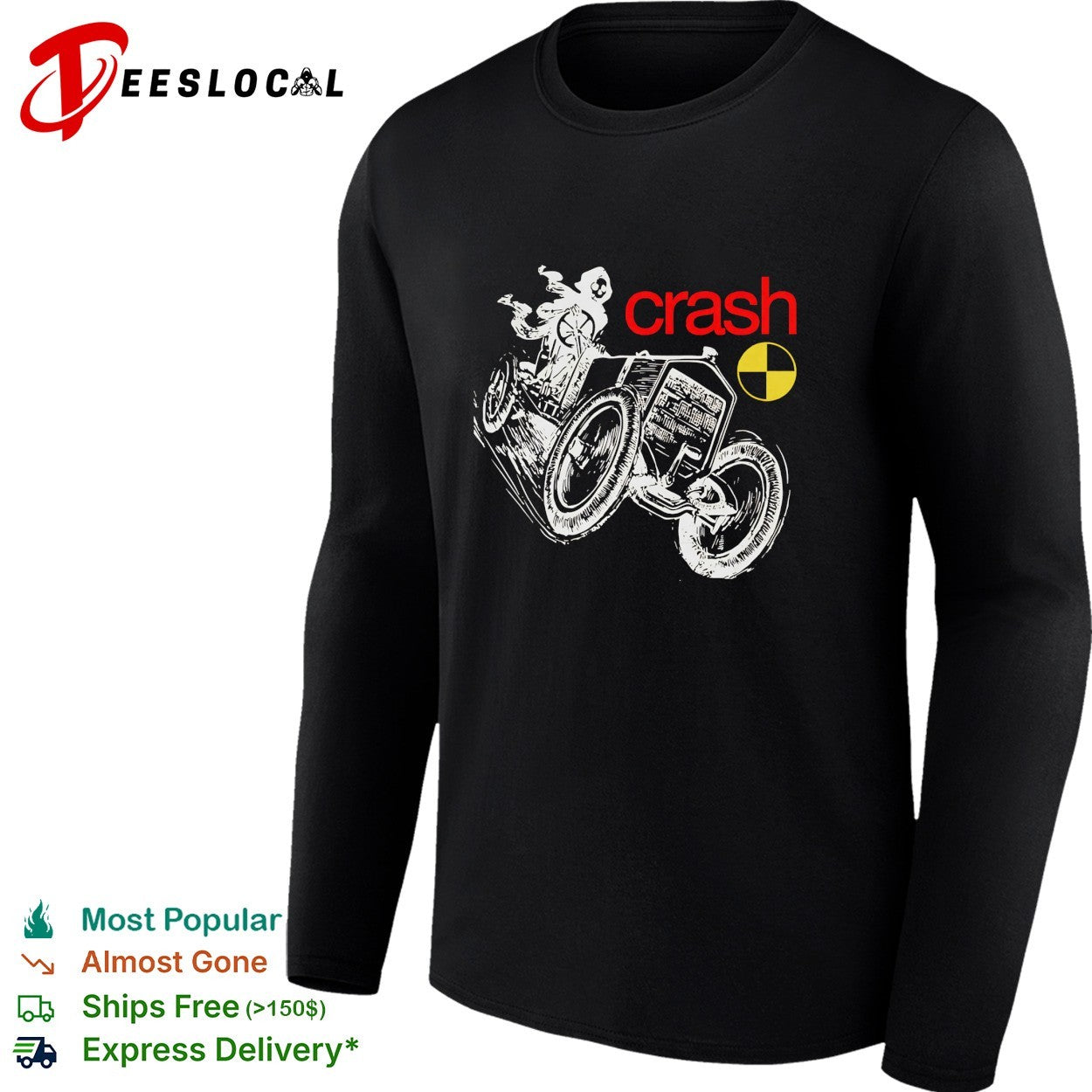 Crash skeleton motorcycle shirt