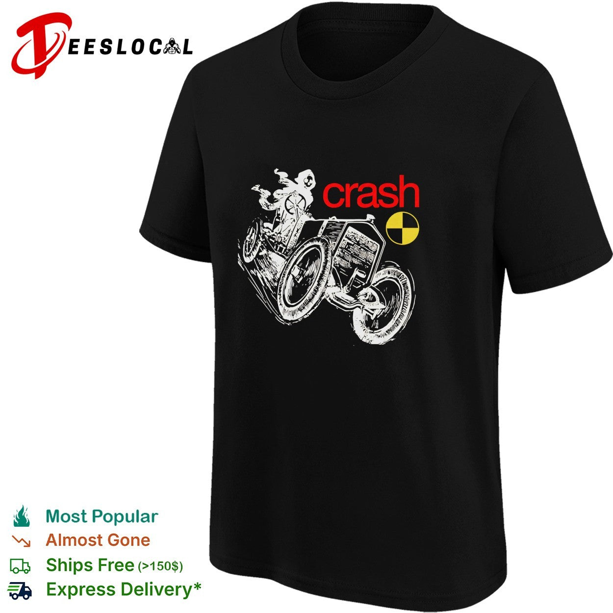 Crash skeleton motorcycle shirt
