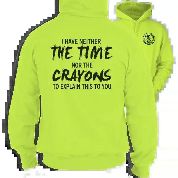 Crayons High Visibility Work Gear Long Sleeve Funny Sarcastic Blue Collar Workers Menswear T-Shirts, Hoodie, Sweatshirt