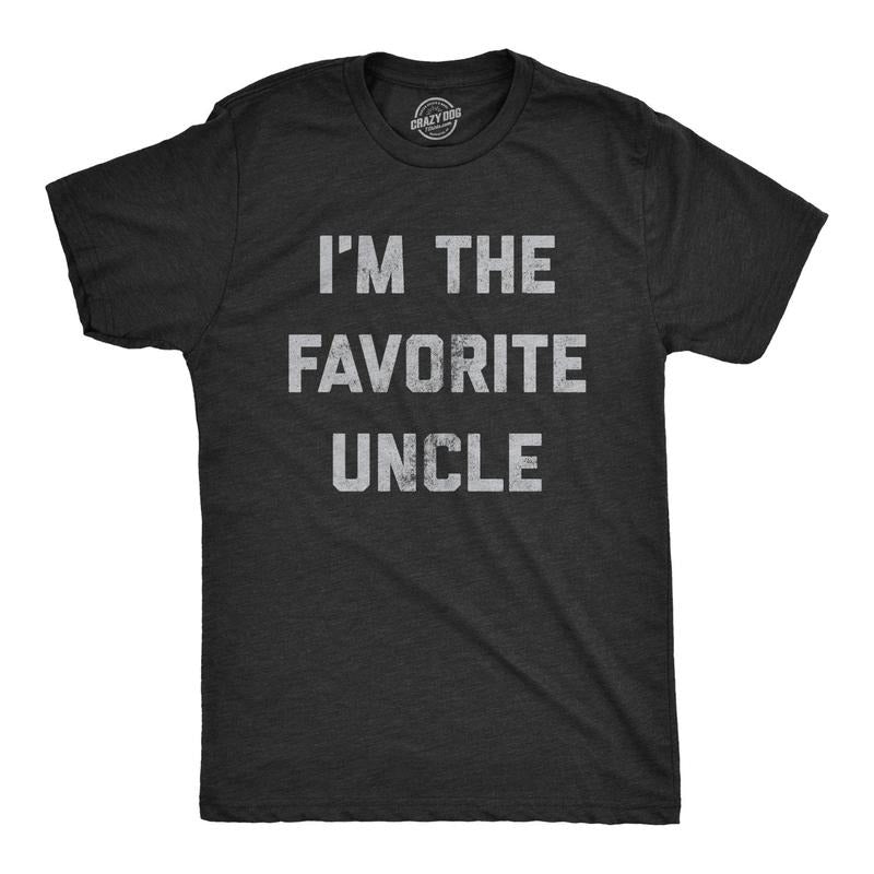 Crazy Dog Mens Funny Uncle T Shirts Sarcastic Family Tees for Guys Hoodie Sweatshirt | PrintMintTees.com