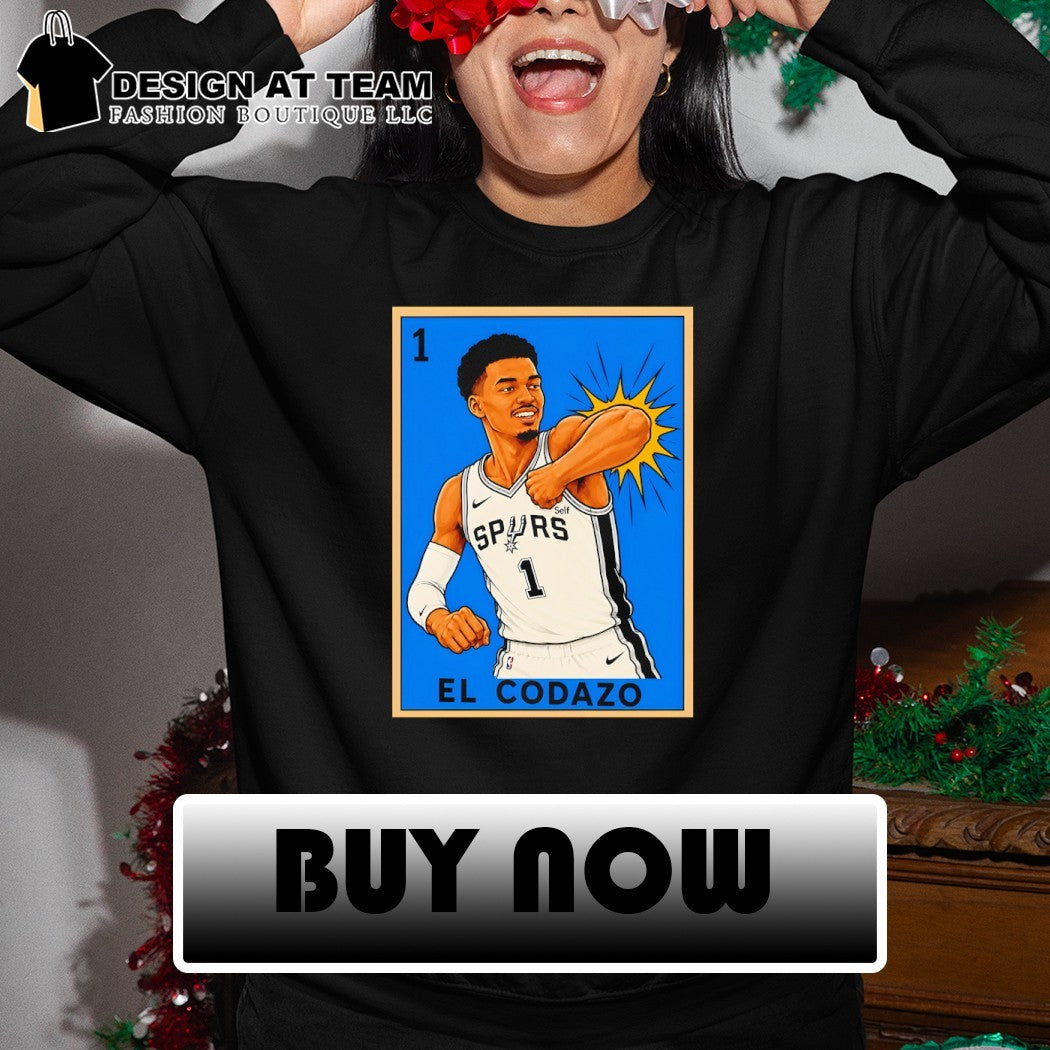 Crazy Hispanic Victor Wembanyama San Antonio Spurs El Codazo t-shirt