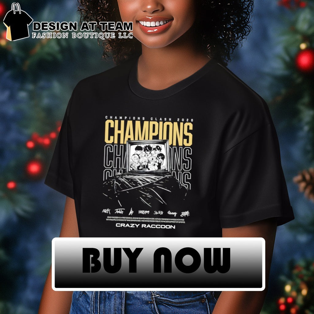 Crazy Raccoon Overwatch Champions Series 2026 Champions Clash signatures shirt