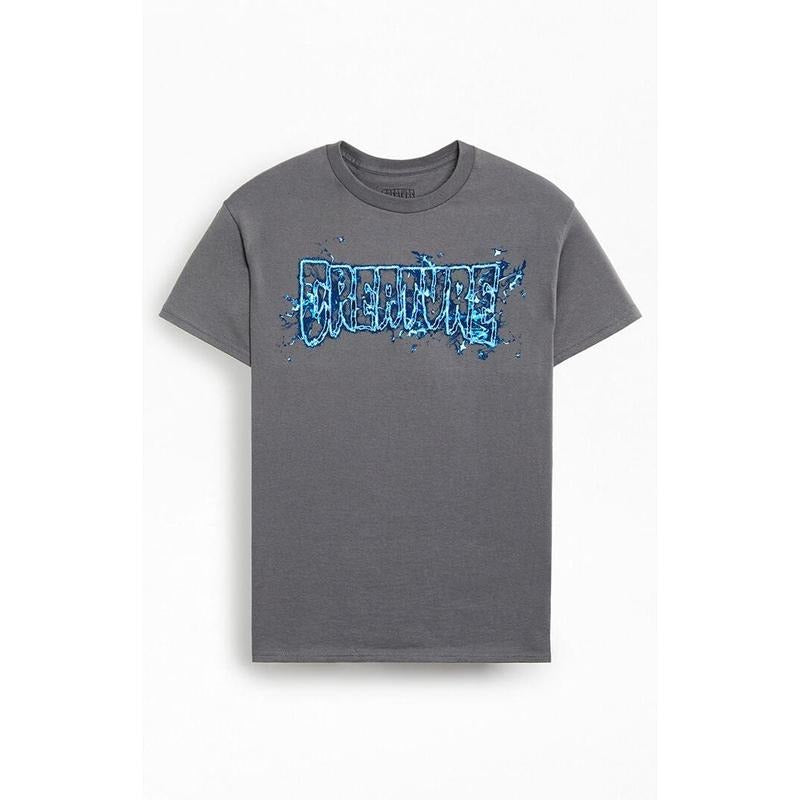 Creature Men's Inferno Logo Outline T-Shirt - Multicolor Hoodie Sweatshirt | PrintMintTees.com