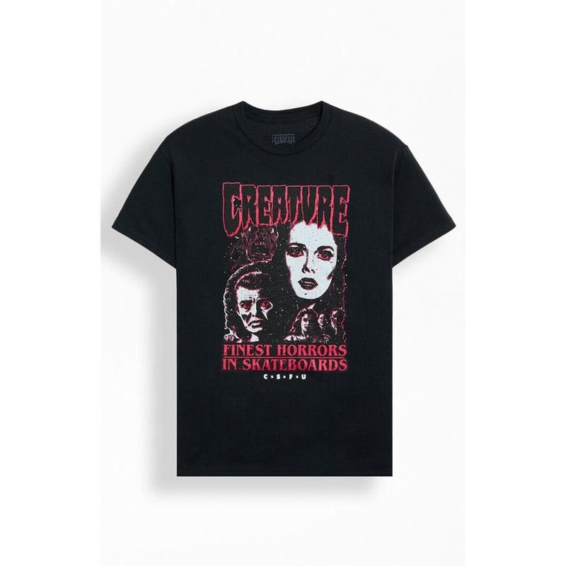 Creature Men's Prequel Heavyweight T-Shirt - Multicolor Hoodie Sweatshirt | PrintMintTees.com