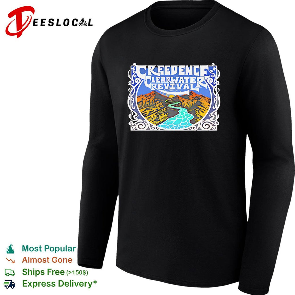 Creedence Clearwater Revival mountain river poster shirt