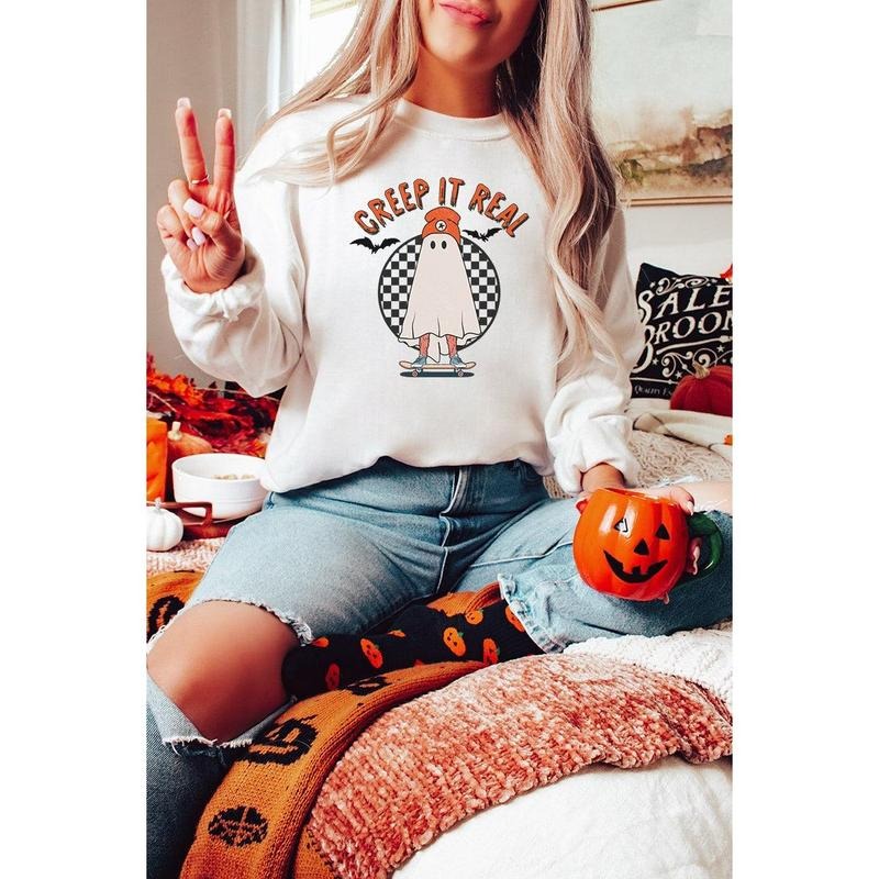 Creep It Real Unisex NuBlend Crew Sweatshirt Shirt Hoodie | PrintMintTees.com