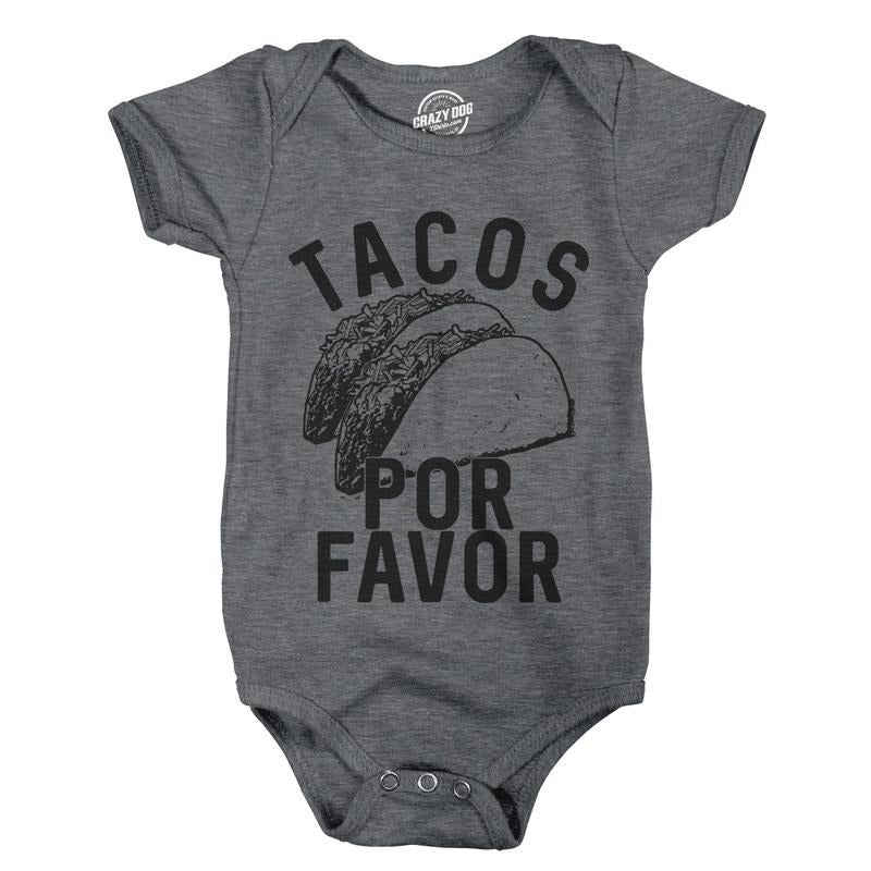 Creeper Tacos Por Favor Funny Shower Gift for Newborn Baby Shirt Toddler Funny Baby Onesies Cinco De Mayo Onesie for Baby...