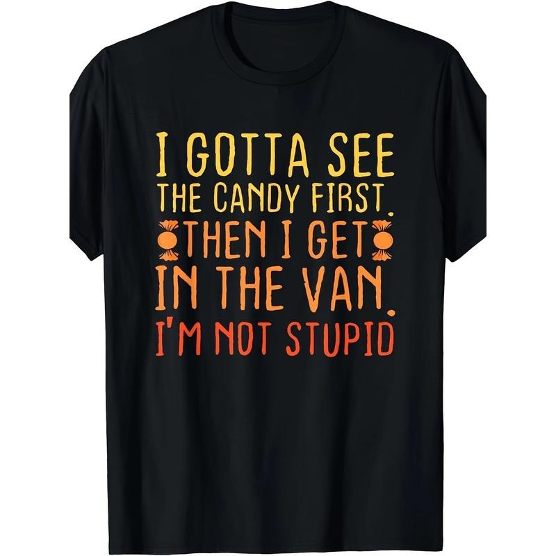Creepy Humor Graphic T-Shirt for Men - Halloween Costume Idea, Funny Adult Tee with Sarcastic Quote