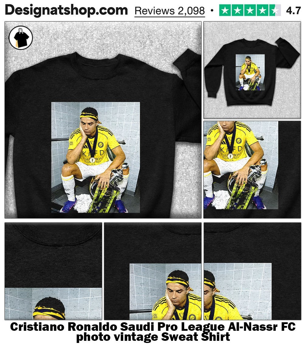 Cristiano Ronaldo Saudi Pro League Al-Nassr FC photo vintage shirt