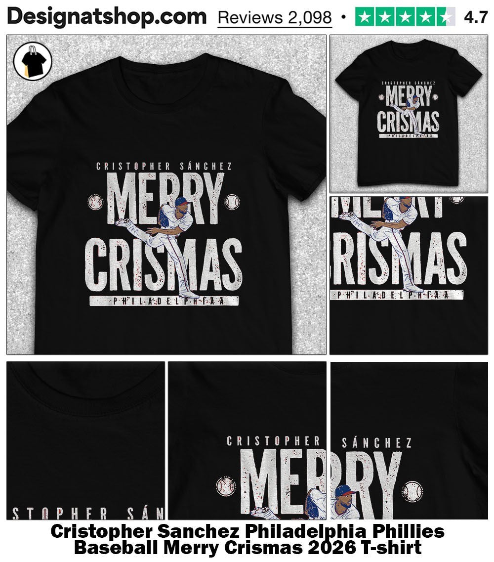 Cristopher Sanchez Philadelphia Phillies Baseball Merry Crismas 2026 shirt