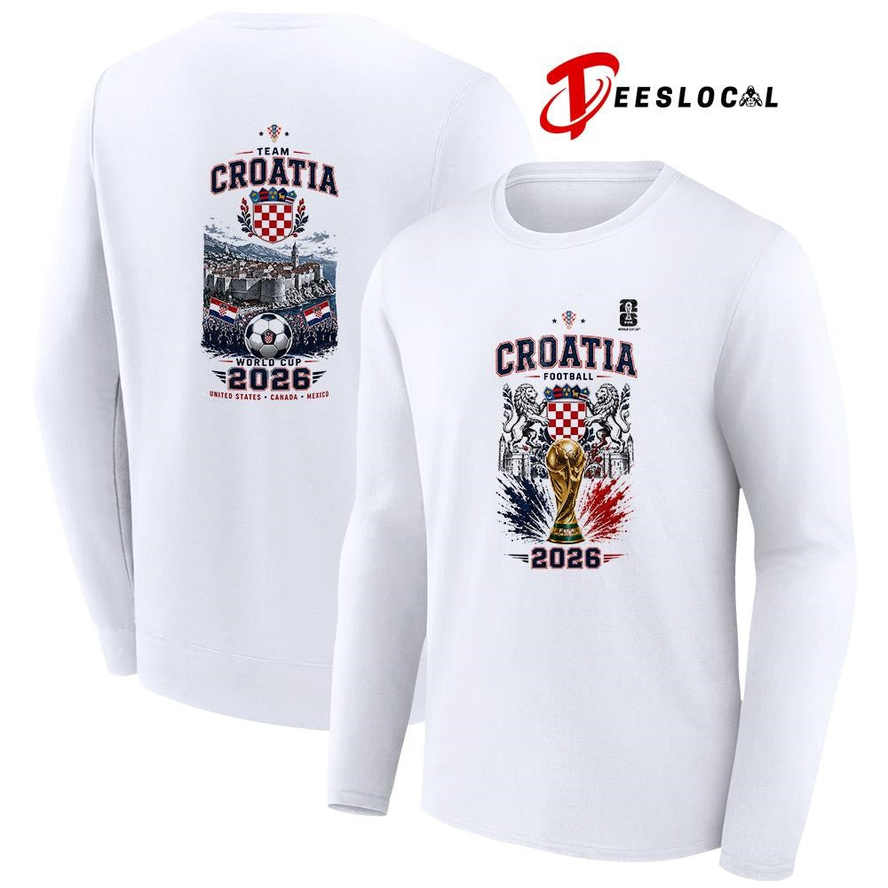 Croatia World Cup trophy graphic shirt