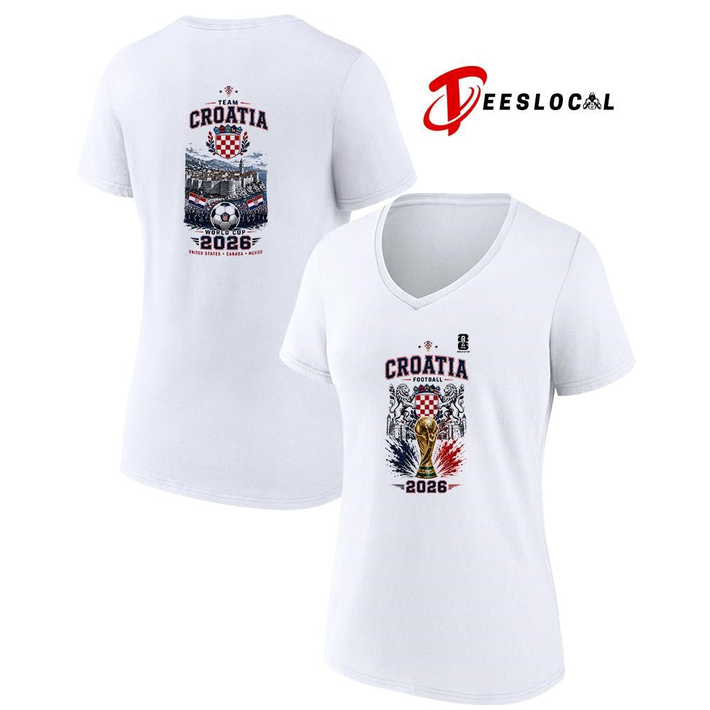 Croatia World Cup trophy graphic shirt