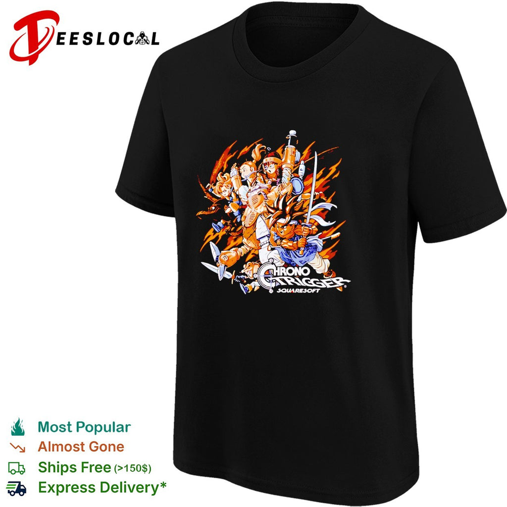 Crono Marle Lucca Robo Frog Ayla Magus Chrono Trigger Squaresoft shirt