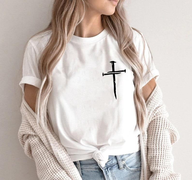 Cross Shirt, Faith Cross Shirt, Christian Gift, Faith Gift, Christian Shirts, Gift For Him, Gift For Her, Faith Cross,...
