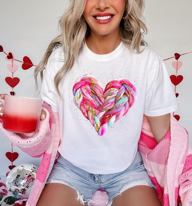 Crotchet Valentine Heart - DTF Transfer - THIS IS NOT A SHIRT Hoodie Sweatshirt | PrintMintTees.com