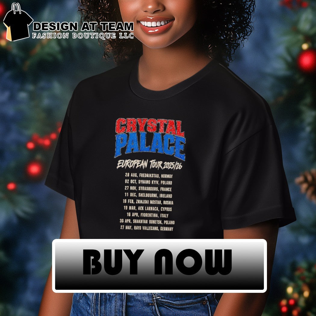 Crystal Palace FC European Tour 2025 26 vintage shirt