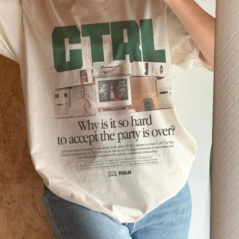 Ctrl SZA Vintage Tee Shirt, Sza Ctrl Album T-Shirt, Sza Graphic Tee Shirt, Vintage Sza Album Sweatshirt, Sza Concert...