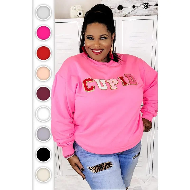 Cupid Ideal Chenille Sweatshirt Shirt Hoodie | PrintMintTees.com