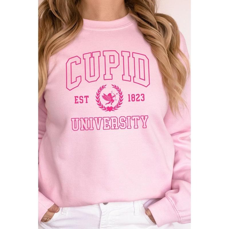 Cupid University Heavy-weight Crew Sweatshirt Shirt Hoodie | PrintMintTees.com