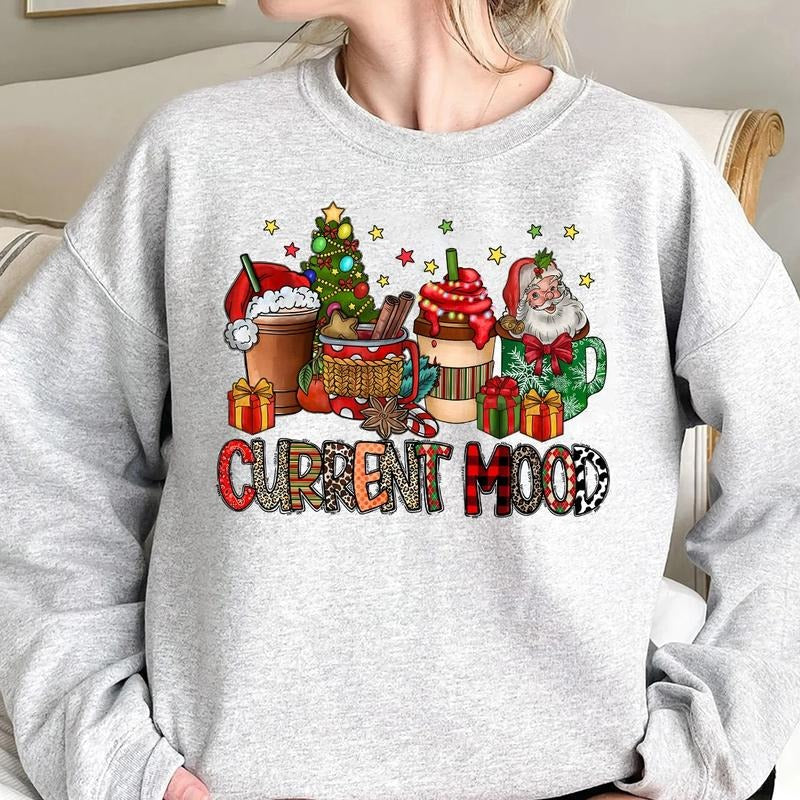 Current Mood Christmas Crewneck Sweatshirt, Hoodie, T-shirt | PrintMintTees.com