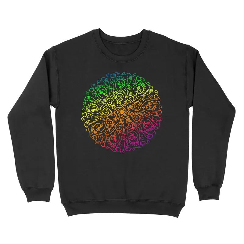 Curse Word Mandala Crewneck Sweatshirt - Funny Sweatshirt For WOmen Shirt Hoodie | PrintMintTees.com