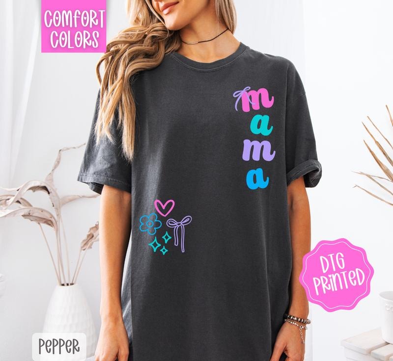 Custom Doodle Comfort Colors Tshirt, Cute Summer Tee, Preppy Oversized Shirt Hoodie, Sweatshirt | PrintMintTees.com