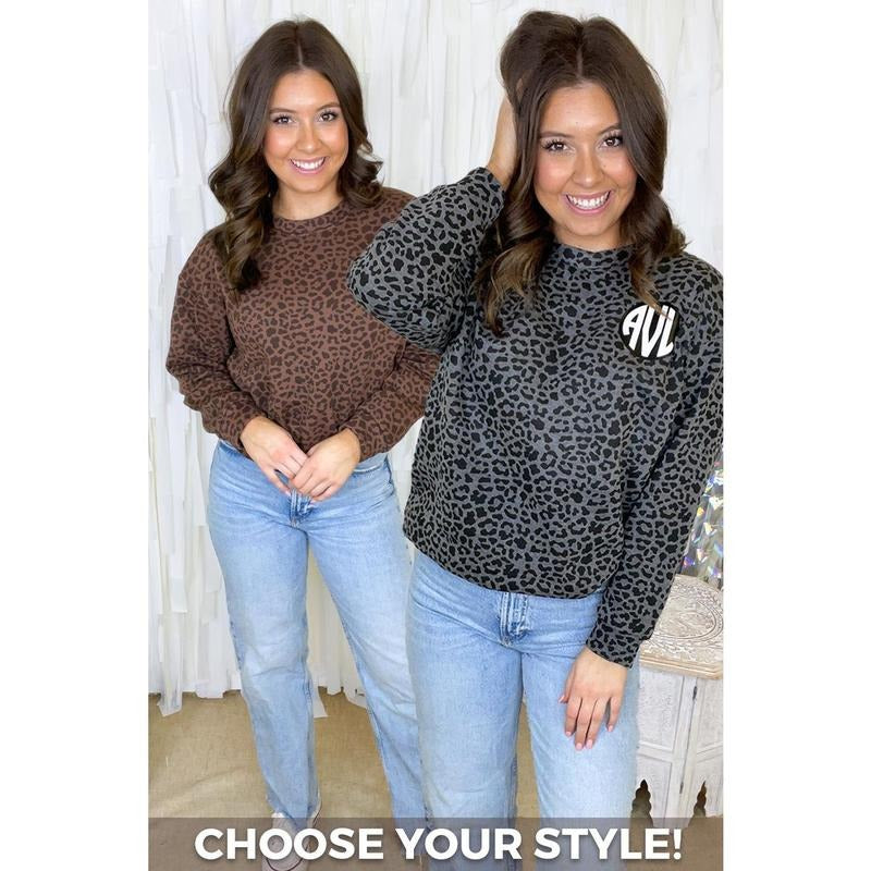 Custom Leopard Sweatshirt Shirt Hoodie | PrintMintTees.com