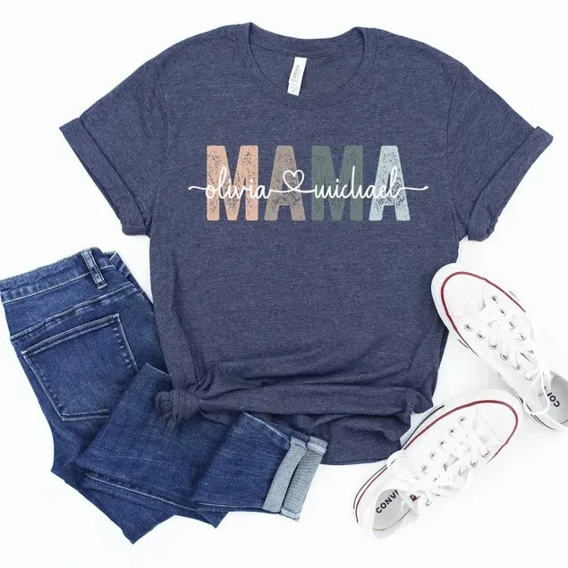 Custom Mama Shirt, Mom  Sweatshirt, Hoodie, T-Shirt | PrintMintTees.com