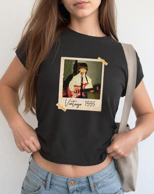 Custom Vintage Photo Baby Tee, Personalized Photo And Year T-Shirt, Custom Photo Birthday Gift, Gift For Her Hoodie...