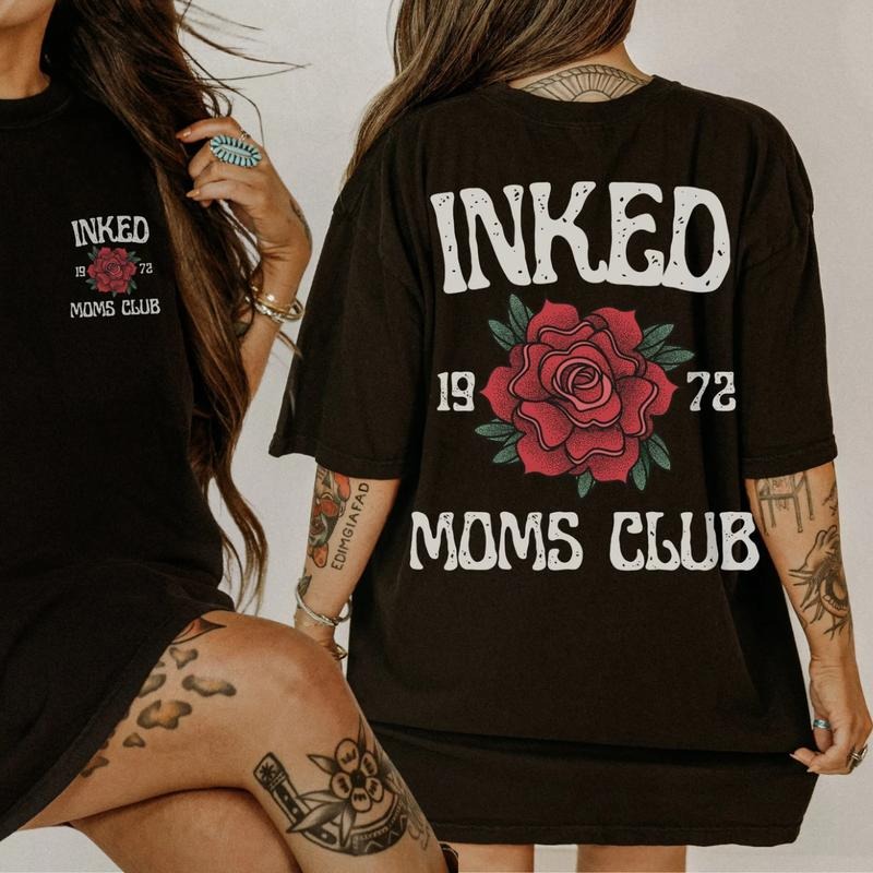 [Custom Year] Tattooed Mom Comfort Colors TShirt, Tattoo Mama, Tattoo Tee for Mom, New Mom Gift, Mother's Day Gift, Inked...