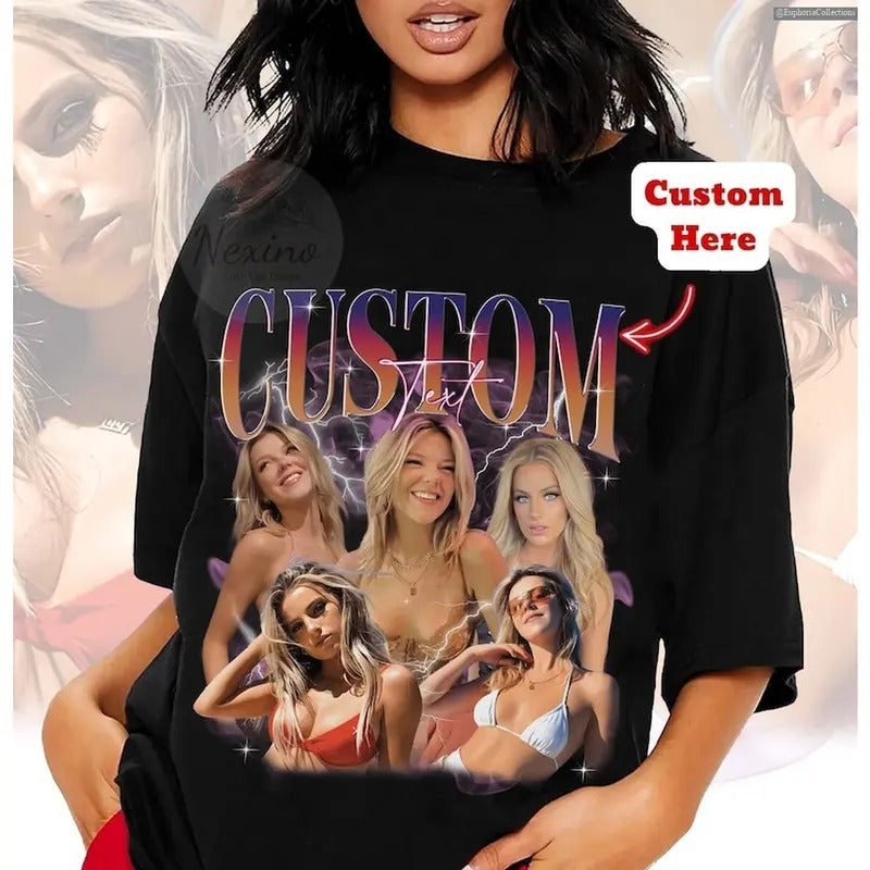 Custom Your Own Bootleg Tee, Sweater, Hoodie, Retro Personalized Bootleg Rap Tee, Insert Your Design, Vintage Graphic 90s...