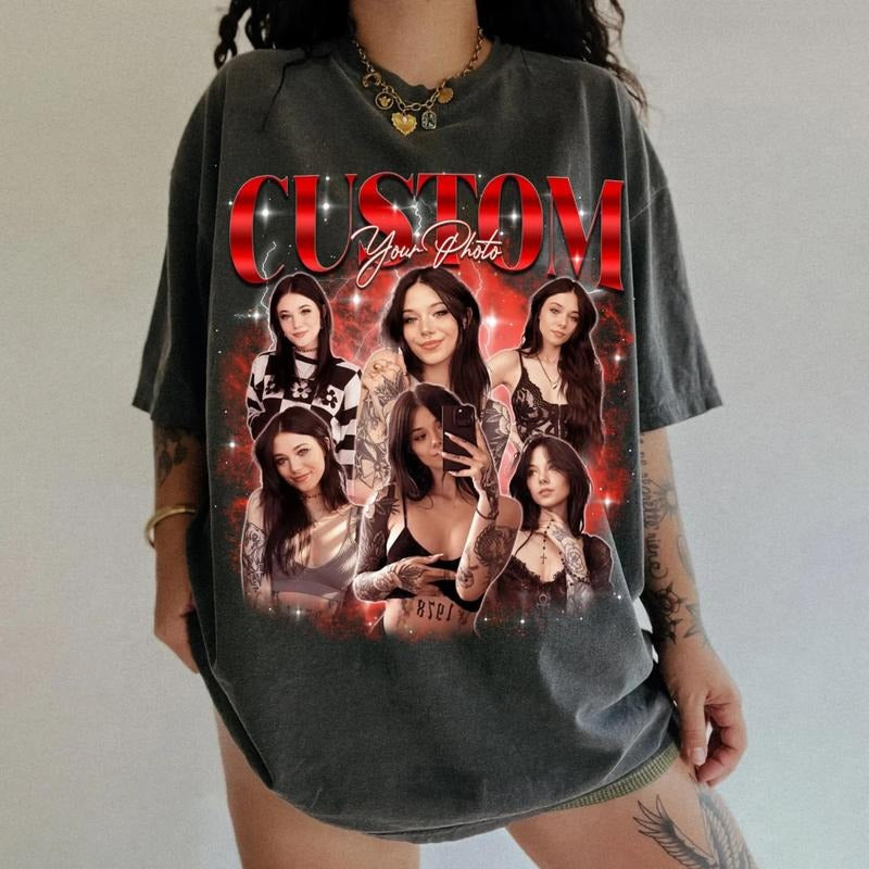 Customized Bootleg Rap Tee, Custom Girlfriend Bootleg Shirt, Personalized Birthday Gifts, Boyfriend Gifts Hoodie Sweatshirt