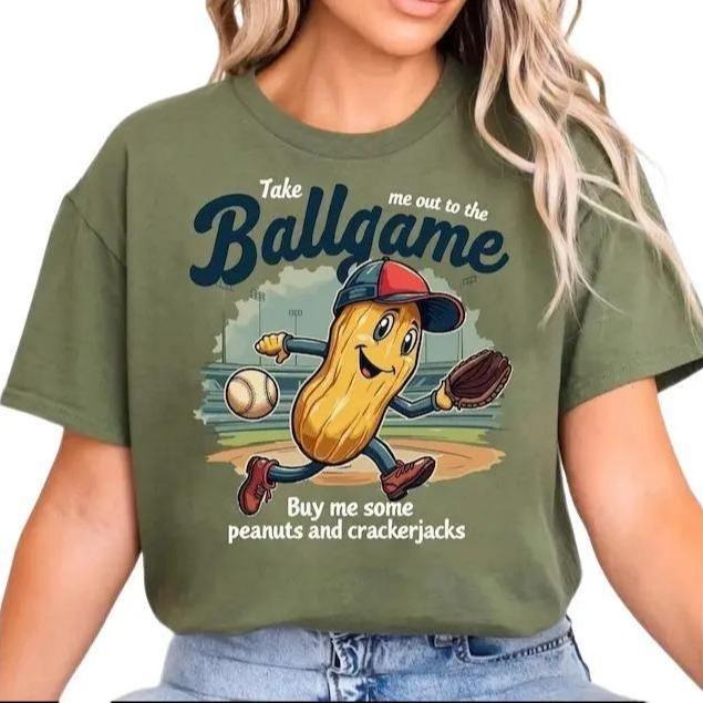 Cute Baseball Mom Tshirt, Take me Out The Ballgame Funny Baseball Shirt, Gift for Baseball Mama, Retro Baseball...