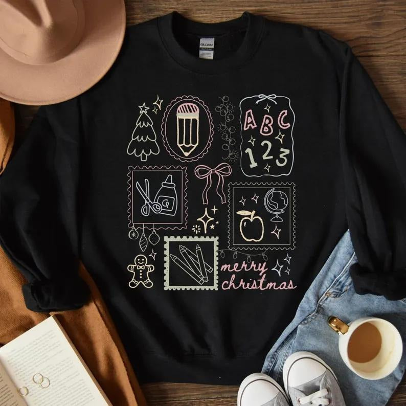 Cute Christmas Teacher Sweatshirt