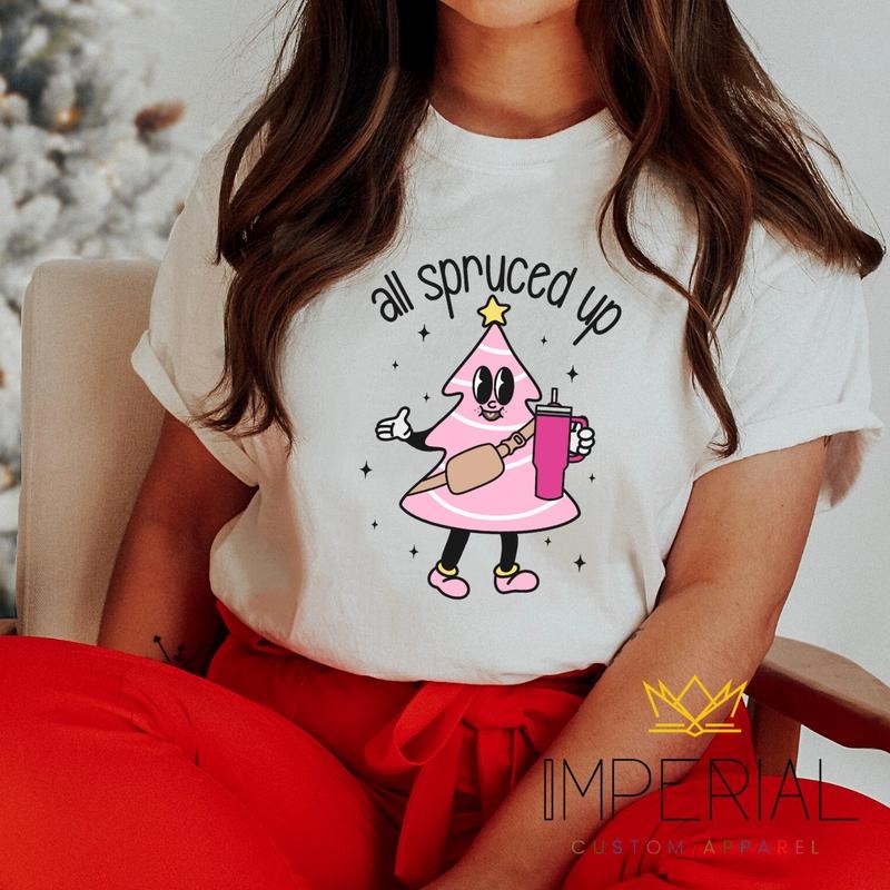 Cute Christmas Tree Shirt, Premium Cotton , 2023 Holiday Tee , Christmas Festive tee Hoodie Sweatshirt | PrintMintTees.com
